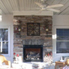 Exterior Stone Veneer Fireplace