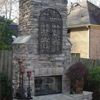 Exterior Stone Veneer Fireplace