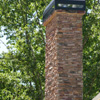 Exterior Stone Veneer Chimney